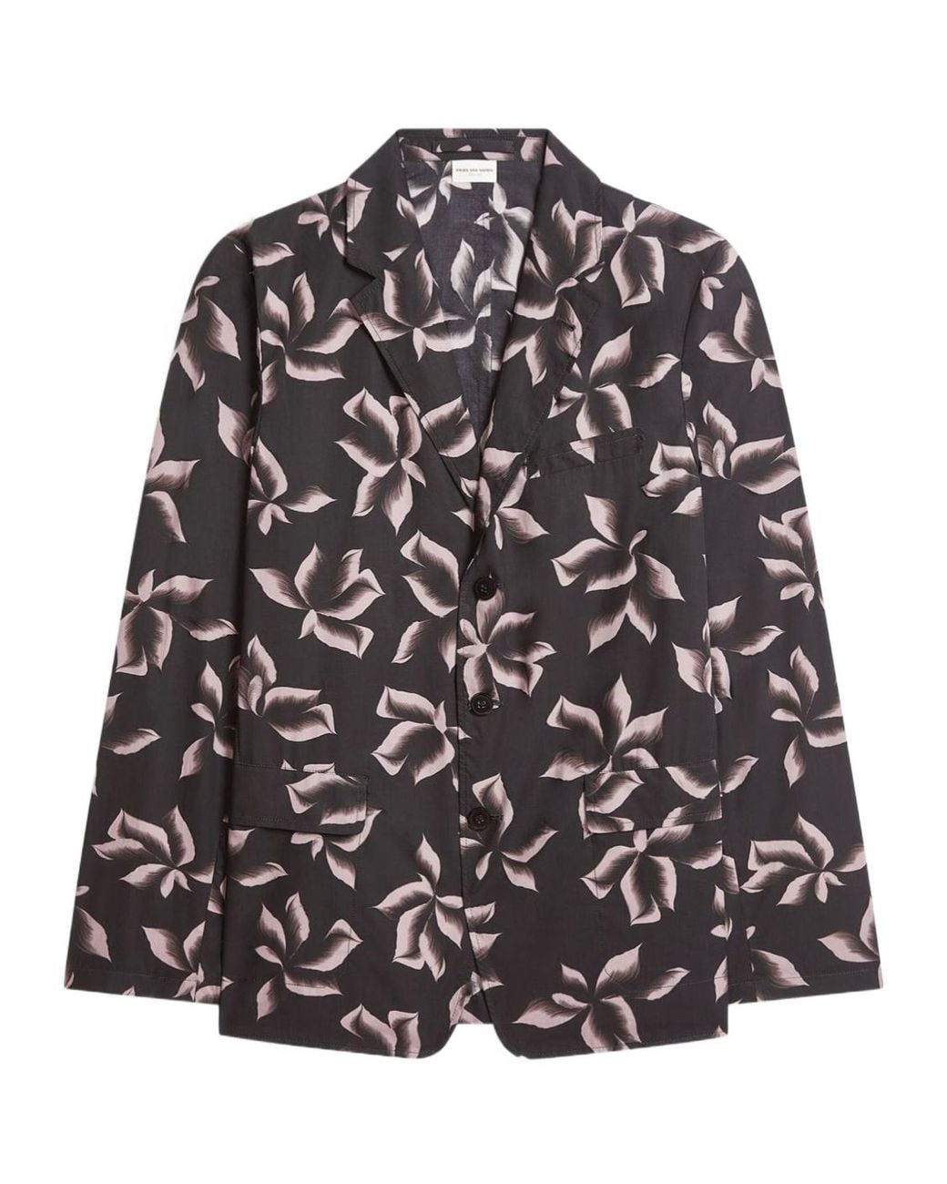 Dries Van Noten Gray Cedar Button-Up Jacket for men