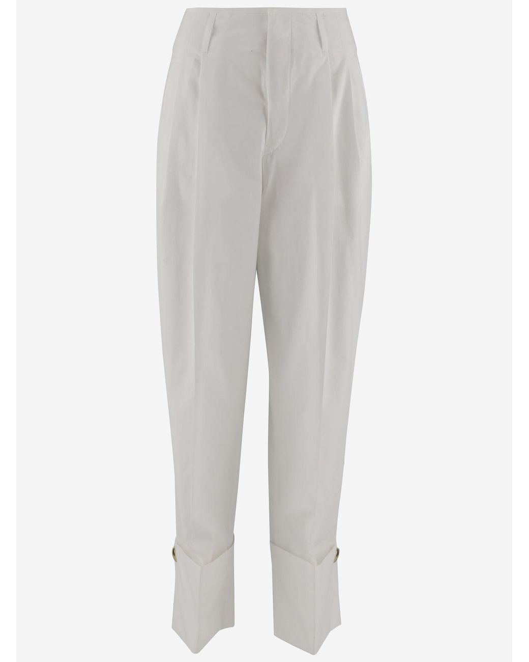 DARKPARK Gray Cropped Pleated Pants