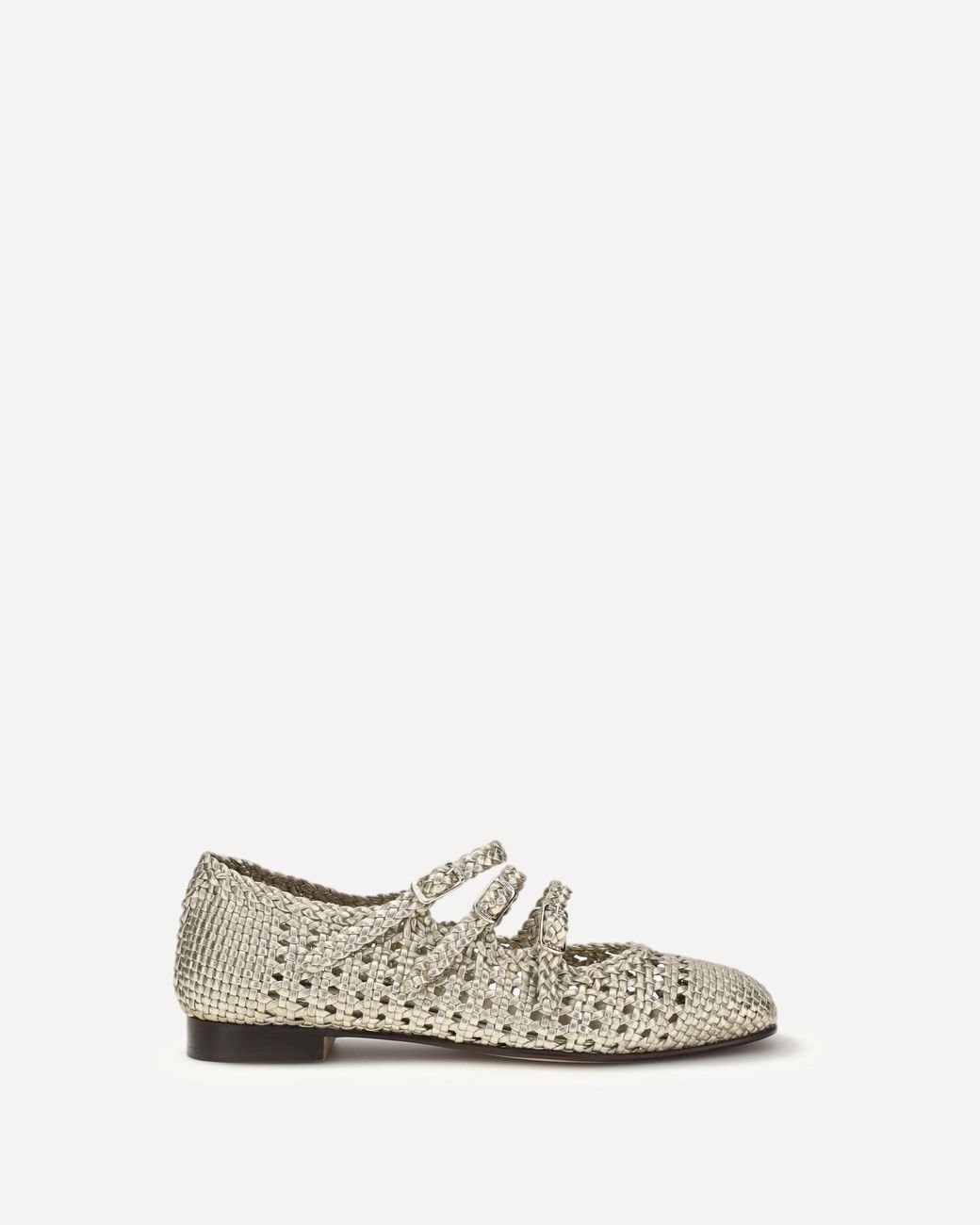 CAREL PARIS White Carel Ariana Interwovened Ballerinas