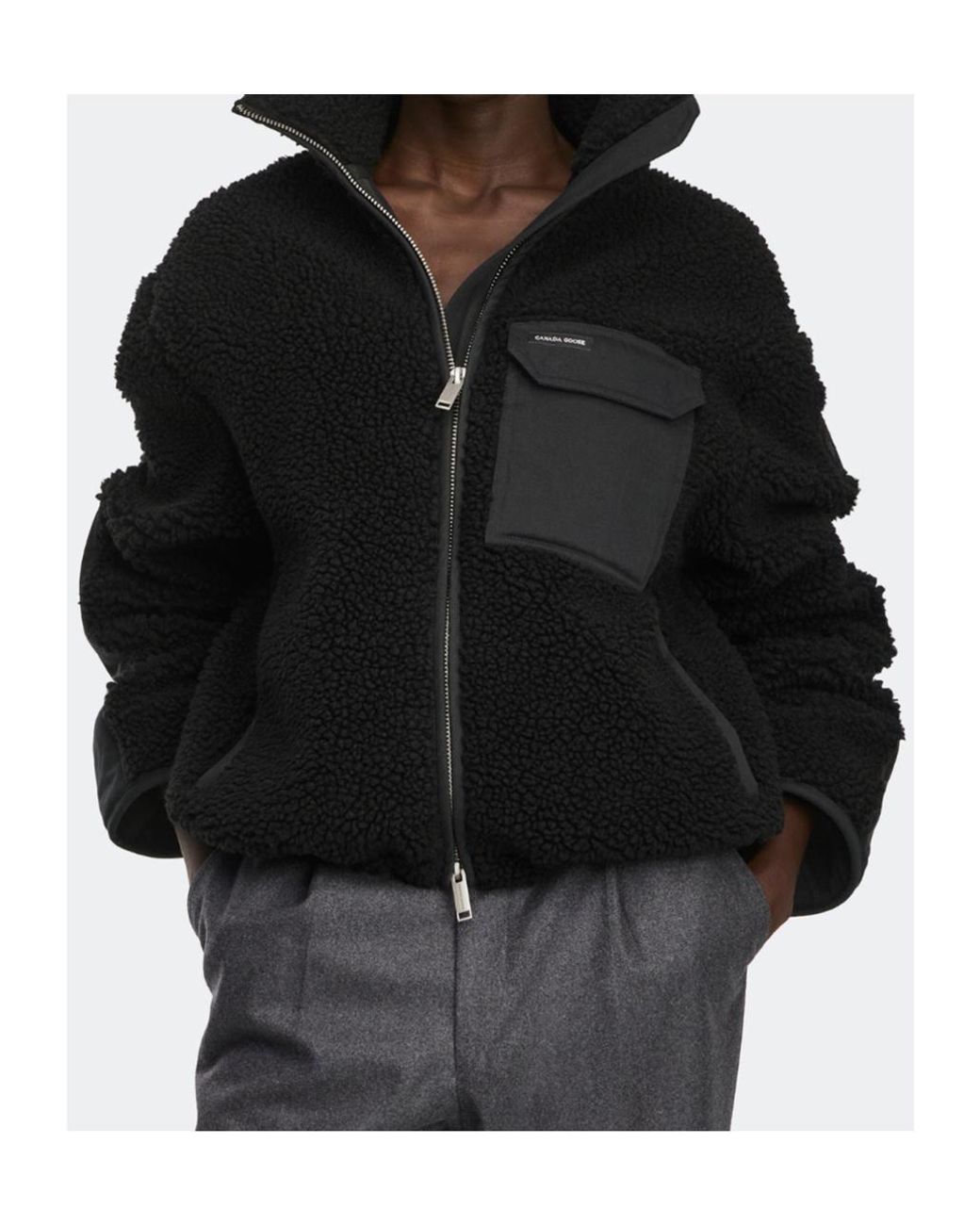 Canada Goose Black Soren Zip-Up Fleece Jacket