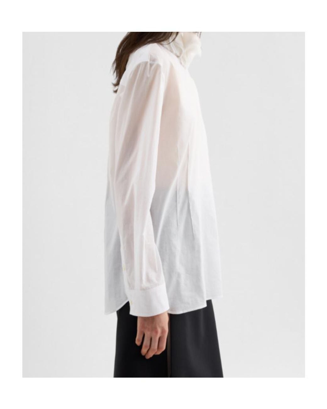 Jil Sander White Long-Sleeved Top