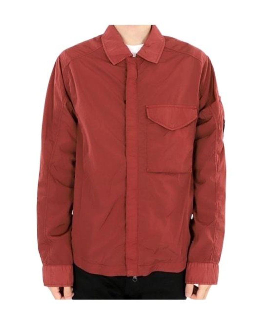 C P Company Red Long Sleeve Casual Jacket for men