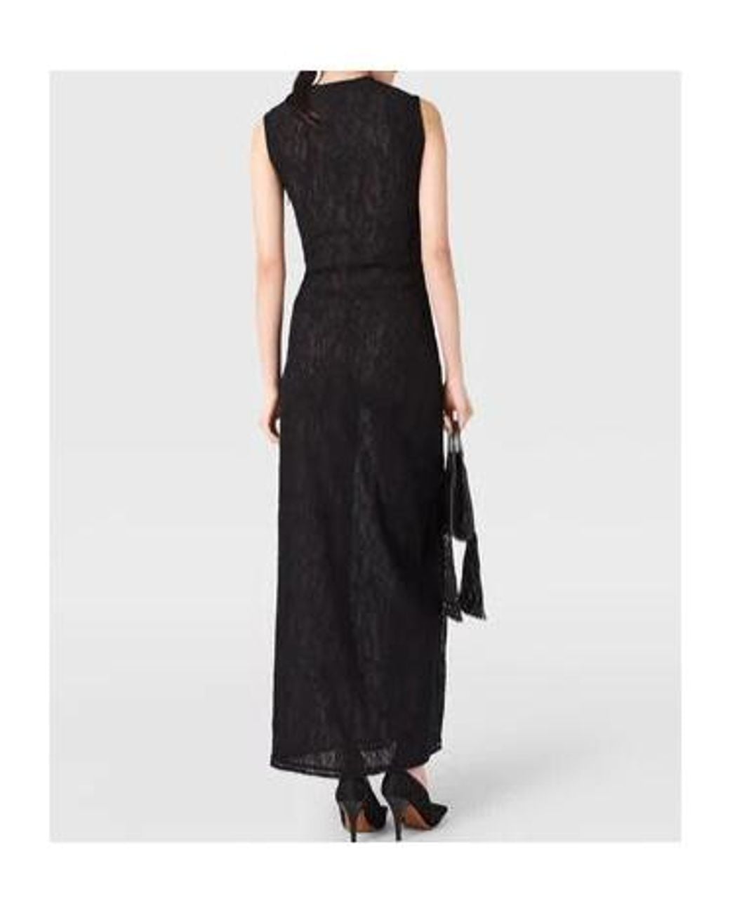 Stella McCartney Black Lace Sleeveless Maxi Dress