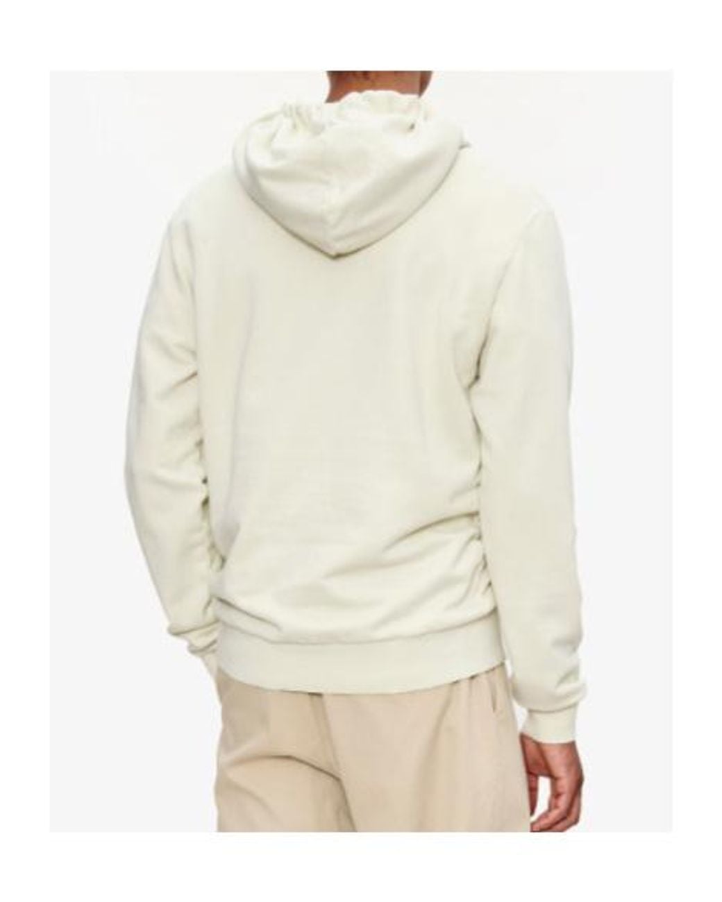 A.P.C. White Drawstring Hooded Sweatshirt for men