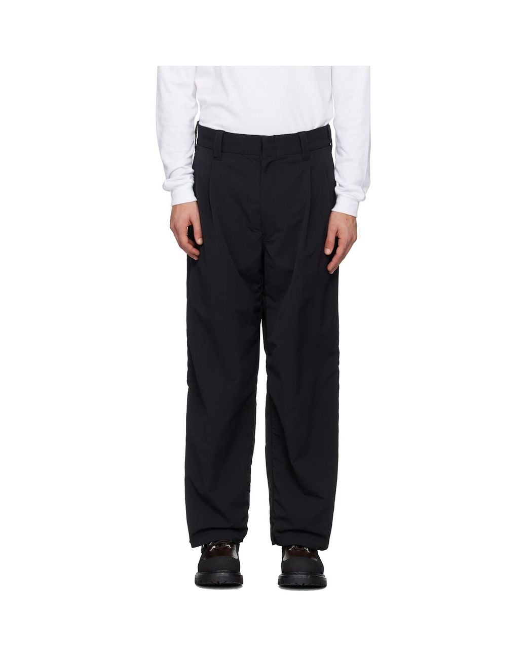 Nanamica Black Alphadry Club Casual Pants for men