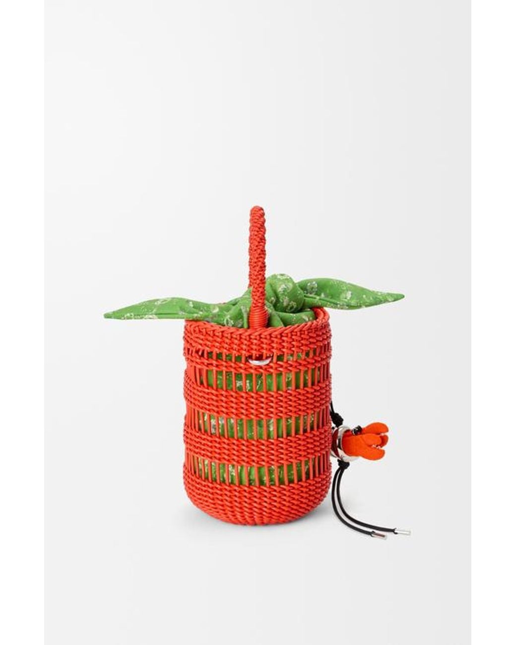 Loewe Red Weaved Bucket