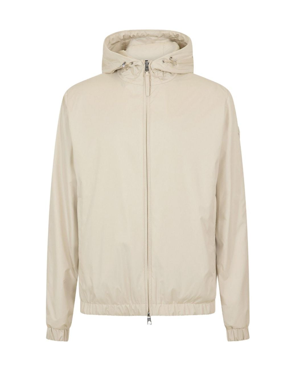 Moncler White Hooded Windproof Jacket for men