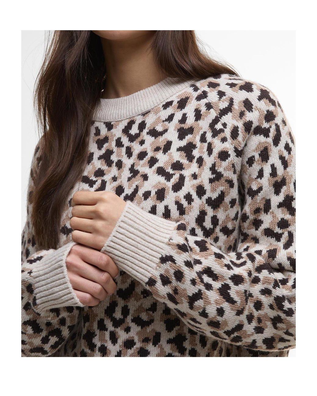 Barbour Black Harley Printed Crew Jumper