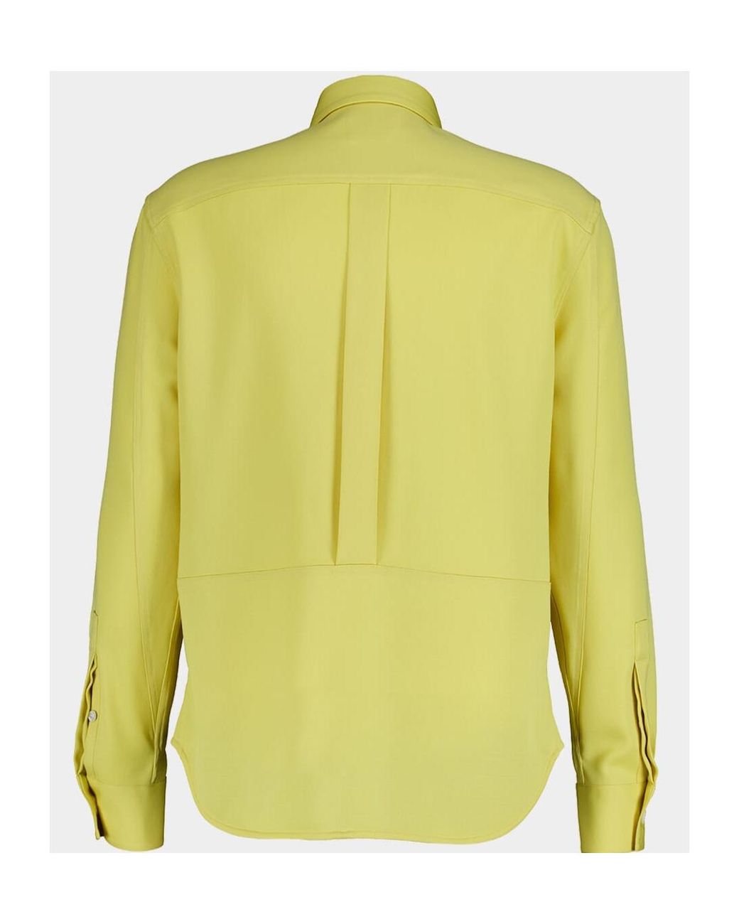 McQueen Yellow Long Sleeved Buttoned Shirt for men