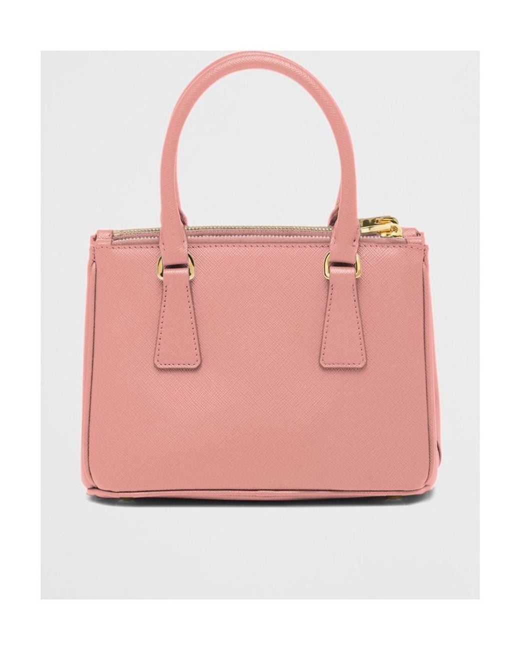 Prada Pink Galleria Saffiano Mini Tote Bag