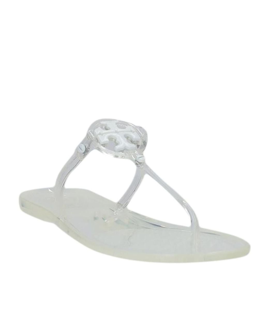 Tory Burch White Minimalist Flip-Flops