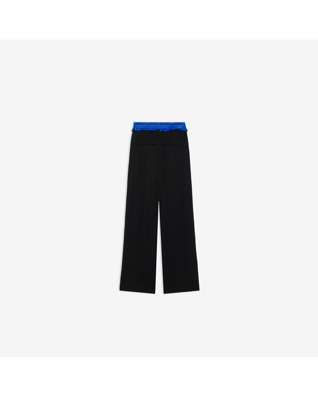 Balenciaga Black Contrast Waistband Tailored Track Pants