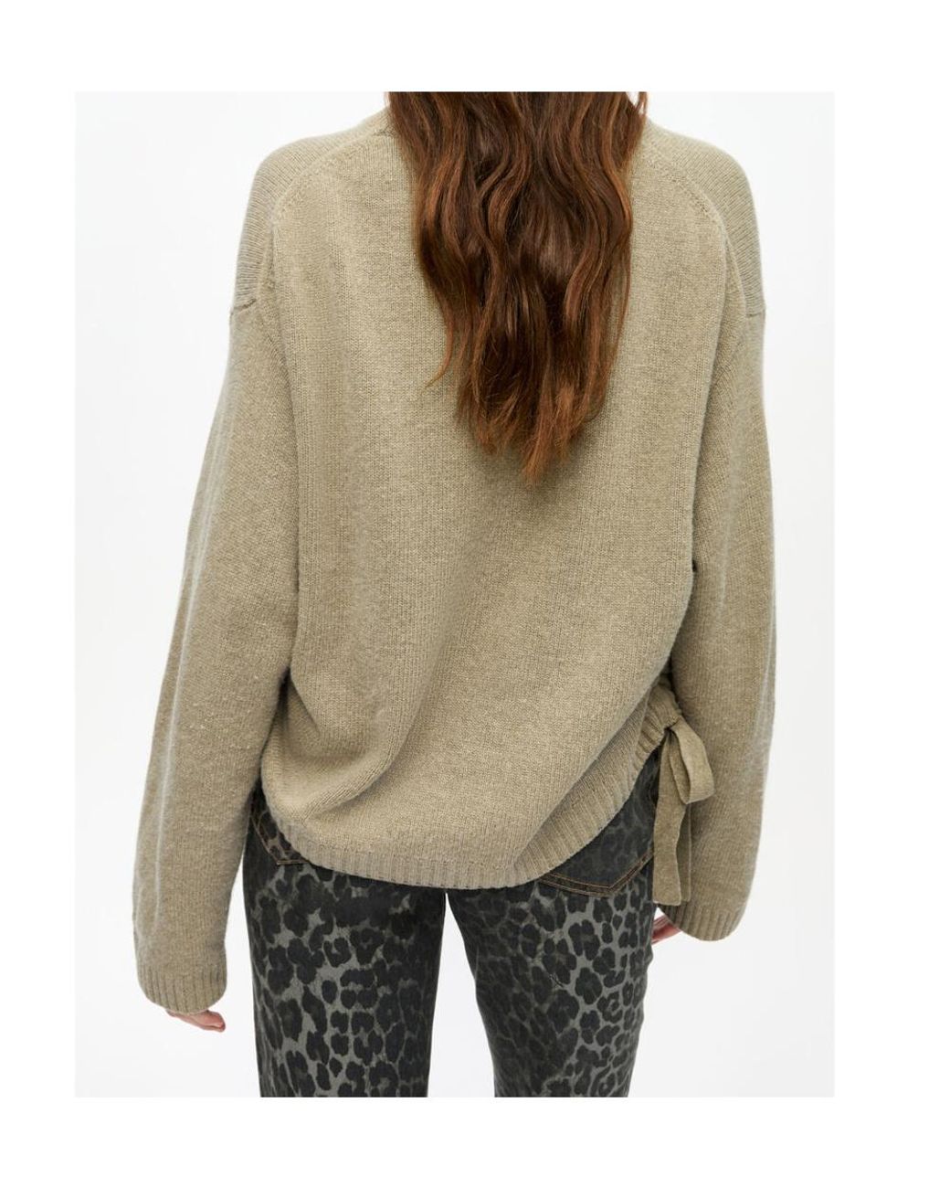 Ganni Natural Future Wool Mix Oversized Jumper