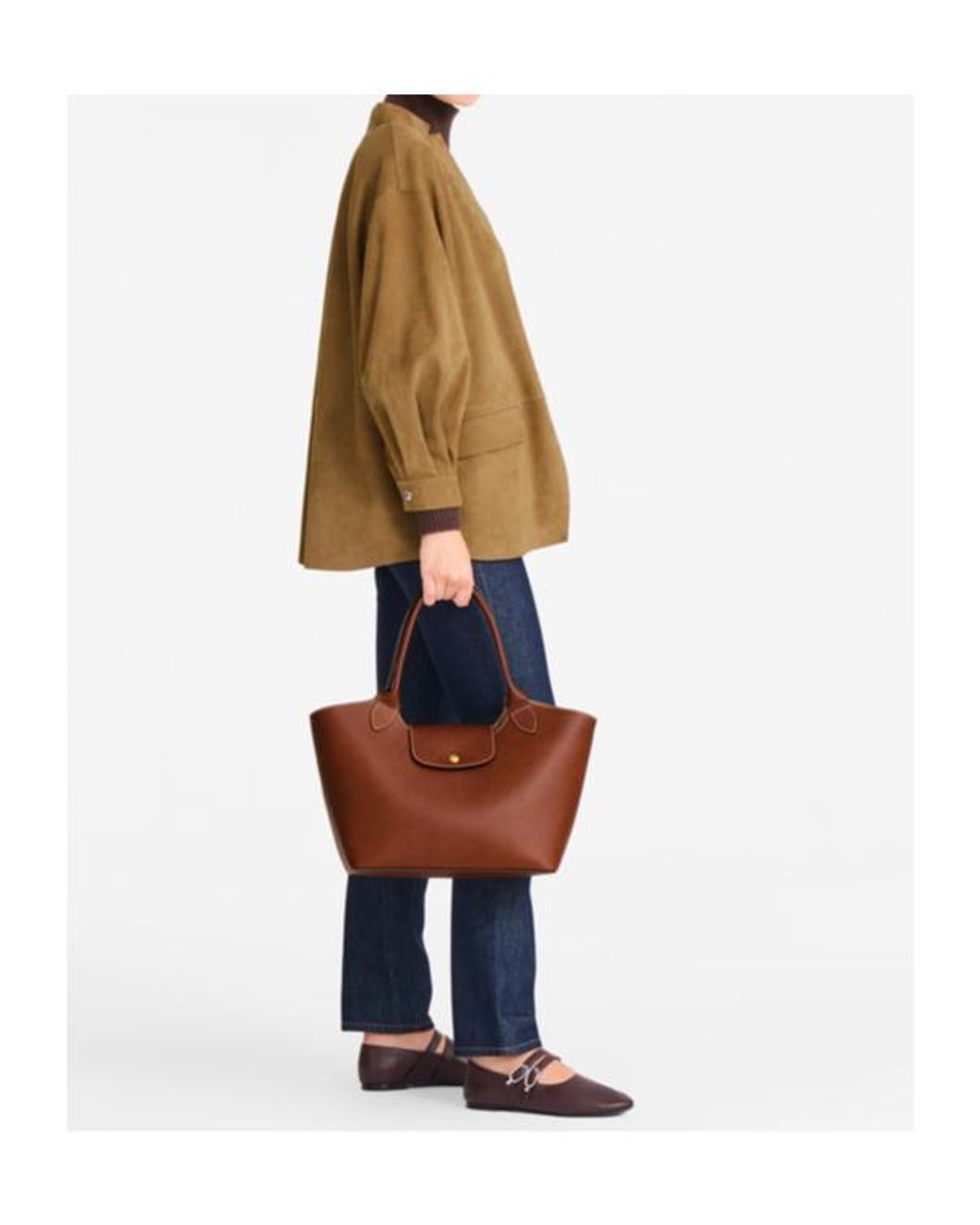Longchamp Red Épure Shoulder Bag