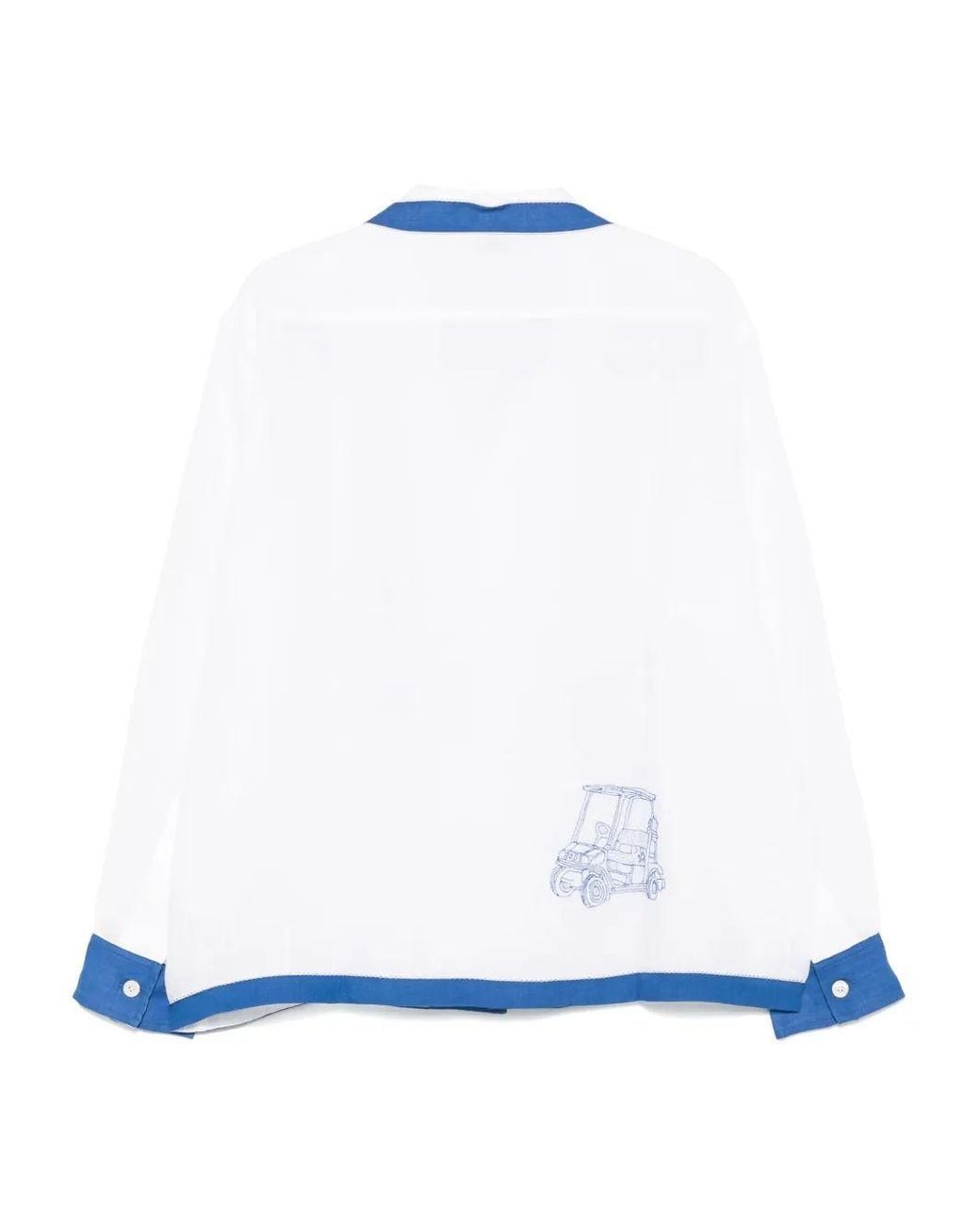 Bode White Linen Shirt for men