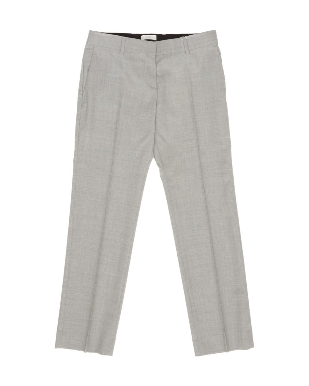 Totême Gray Totême Pleated Straight Leg Pants