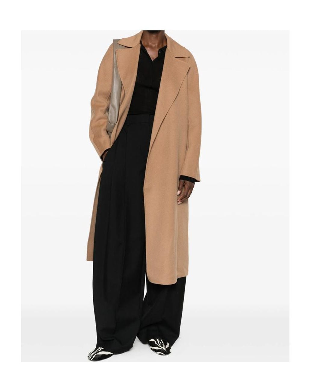 Max Mara Natural Long-Sleeved Coat