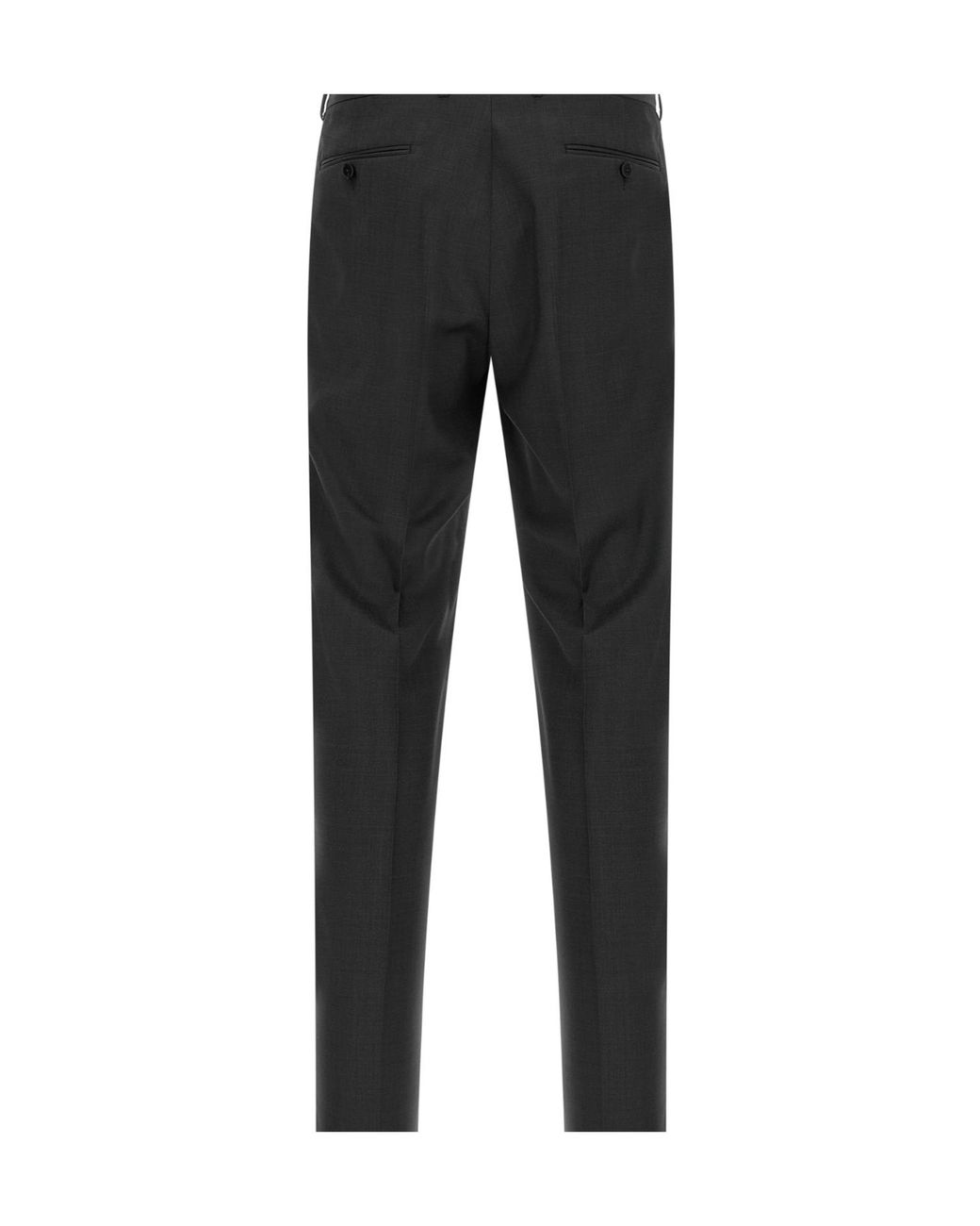 Zegna Black Single-Breasted Two-Piece Tailored Suit for men