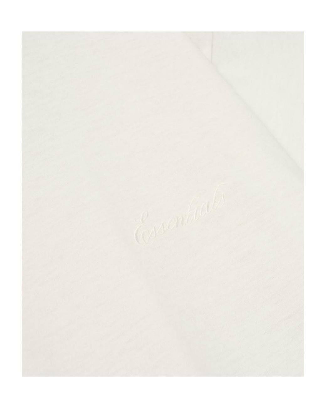 Fear Of God White Script Logo T-Shirt for men