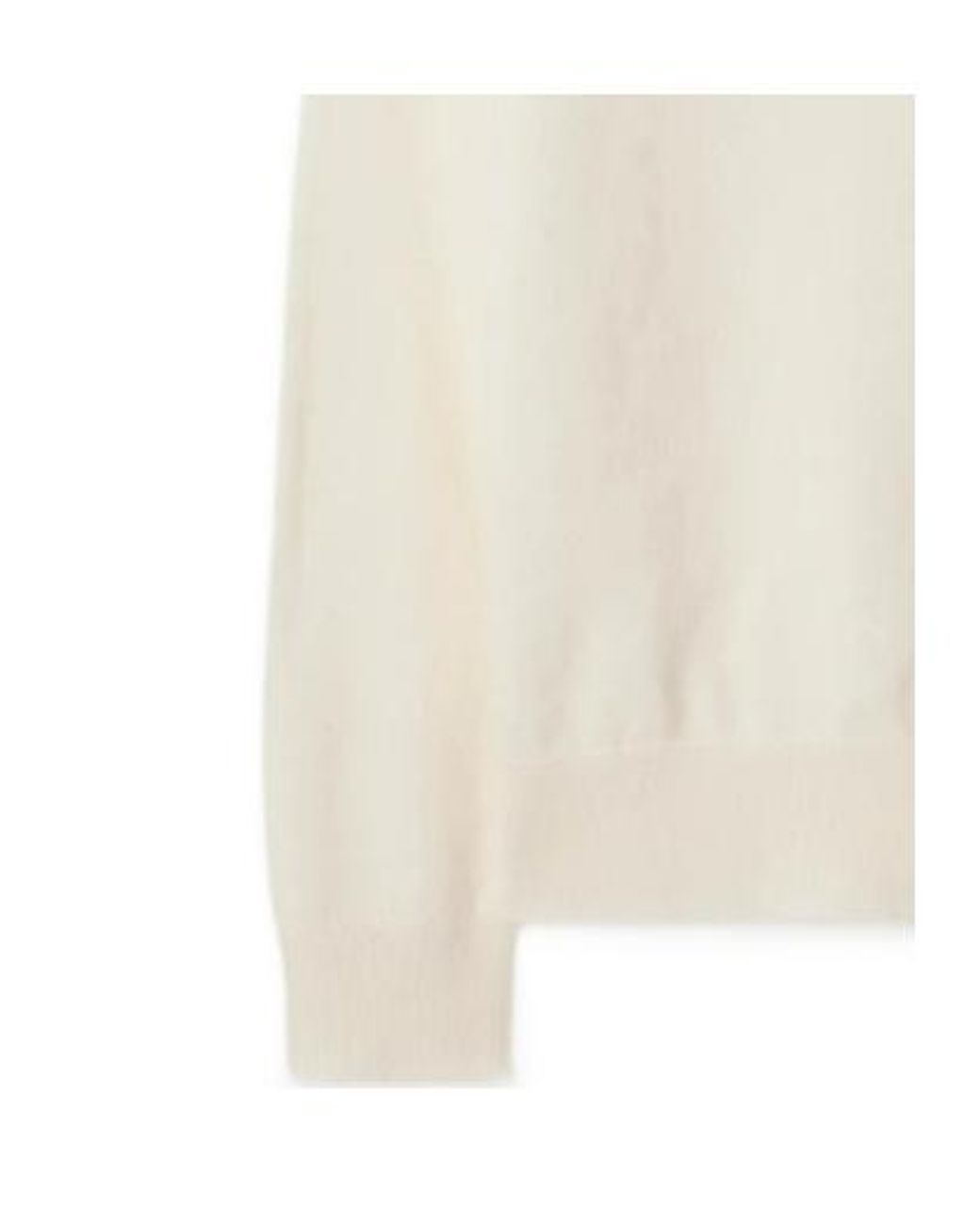 Burberry White Logo Cashmere Sweater