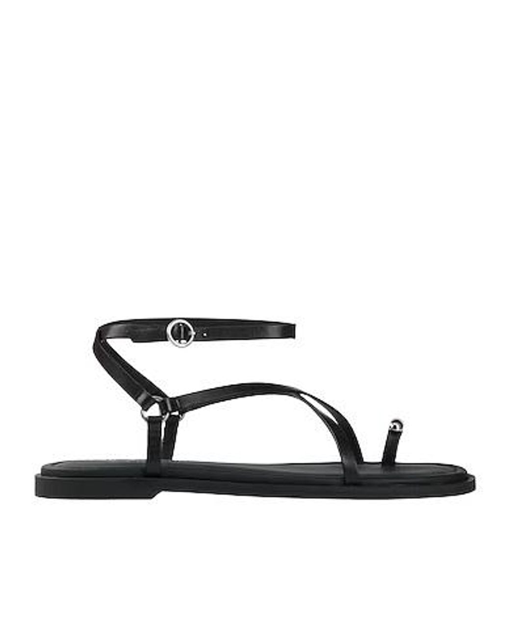 Rag & Bone White Minimal Embellished Leather Sandals