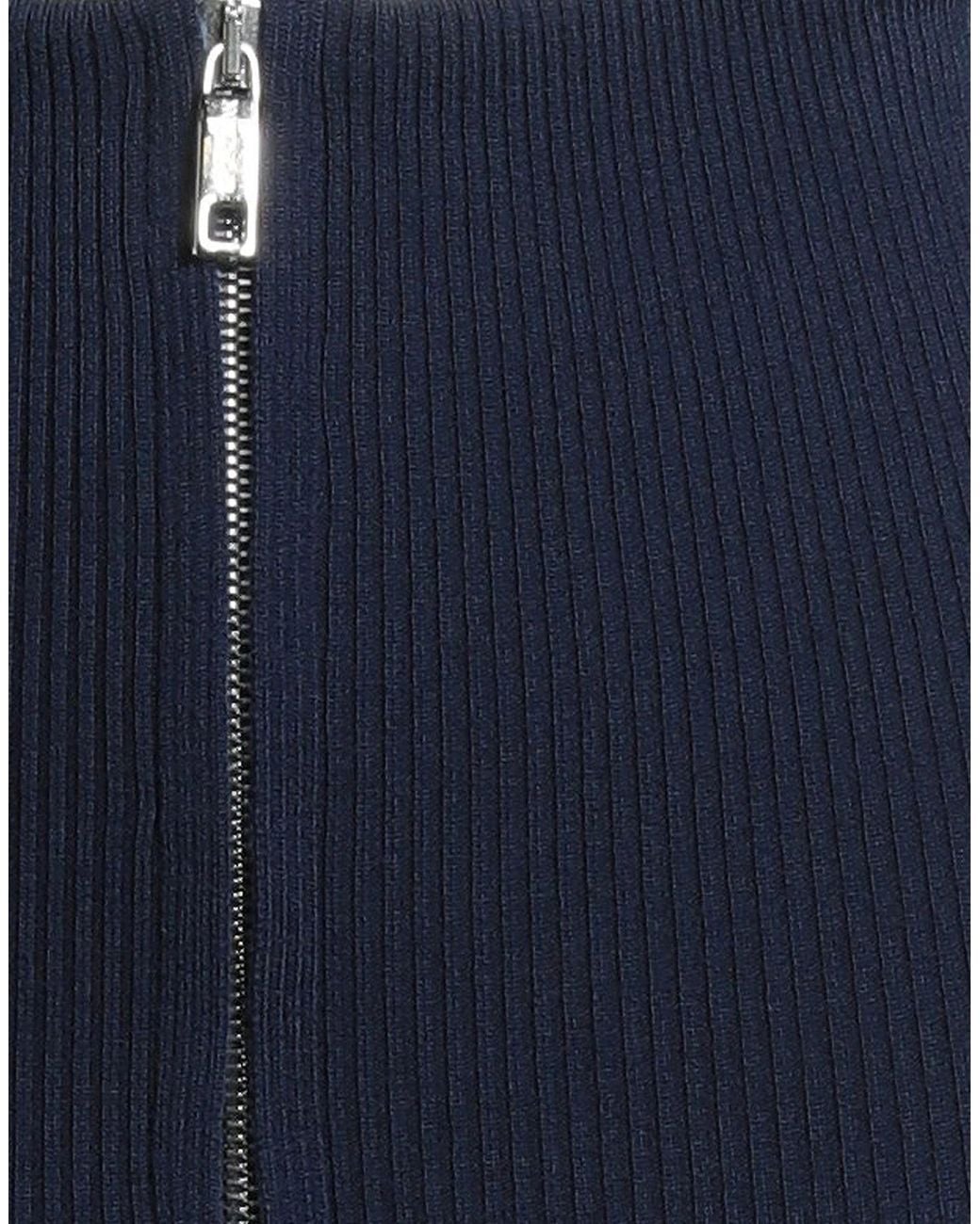 Sportmax Blue Knitted Bodycon Skirt