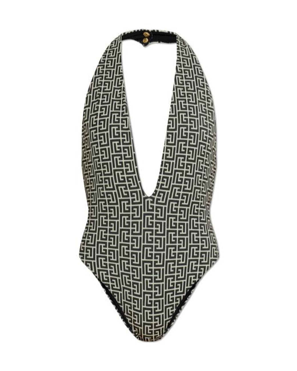 Balmain Gray One-Piece