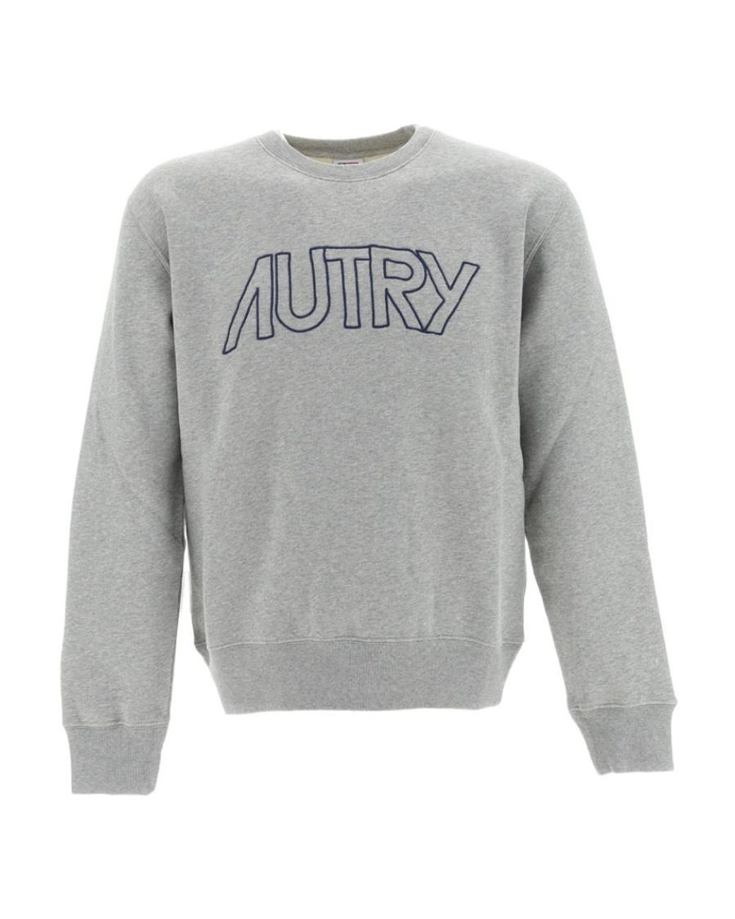 Autry Gray Round-Necked Sweater