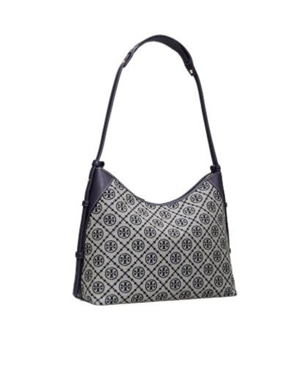 Tory Burch Gray T Monogram Messenger Bag
