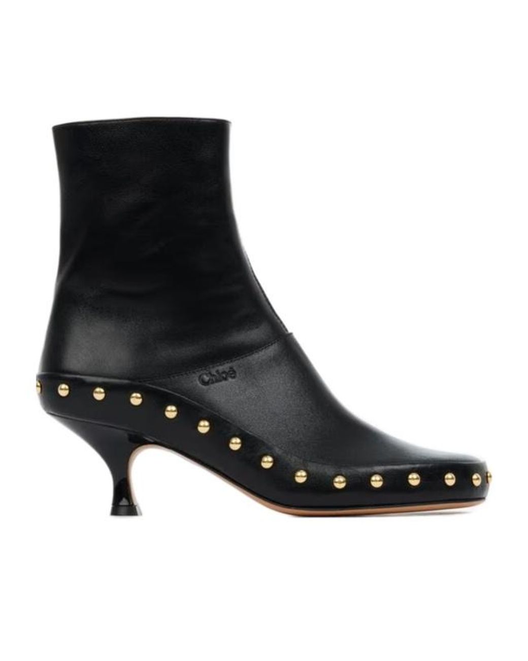 Chloé Black Chloé Studded Ankle Boots