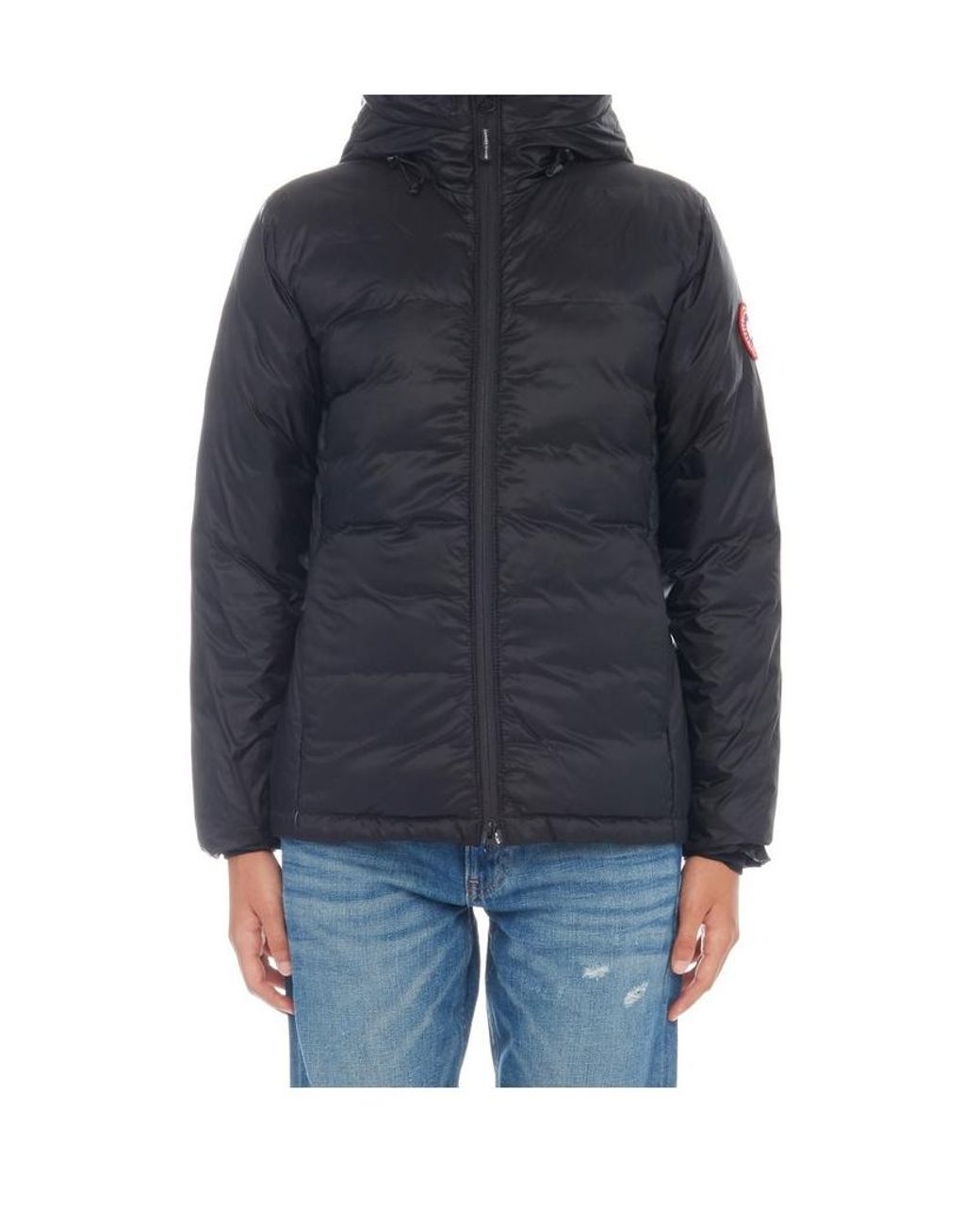 Canada Goose Black Hooded Down Jacket