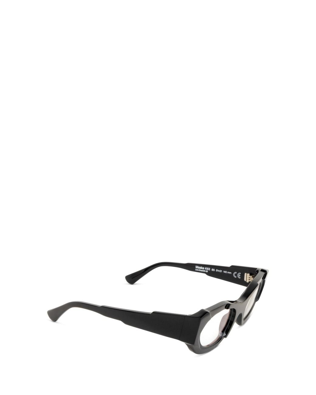 Kuboraum White Geometric-Frame Glasses for men