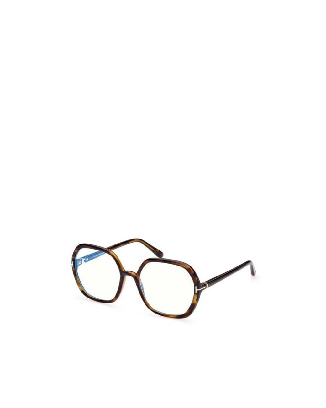 Tom Ford White Logo Plain Glasses