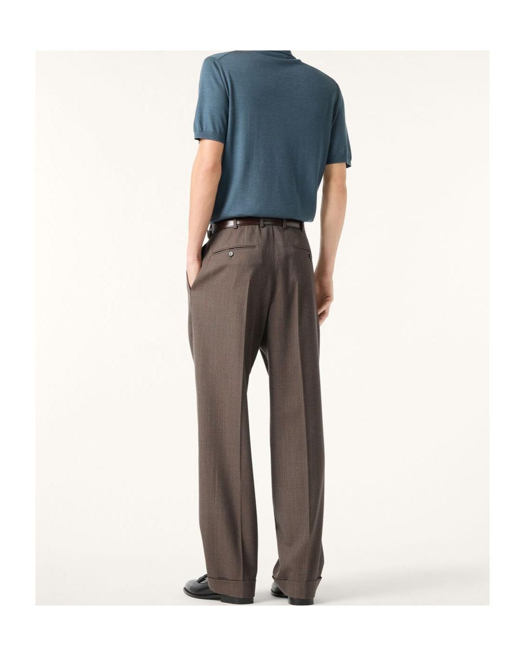 Loro Piana Blue Sottile Polo Shirt for men