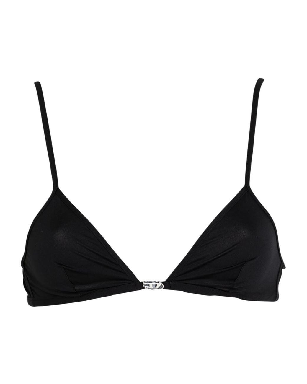 DIESEL Black Simple Solid-Colored T-Shirt Bra