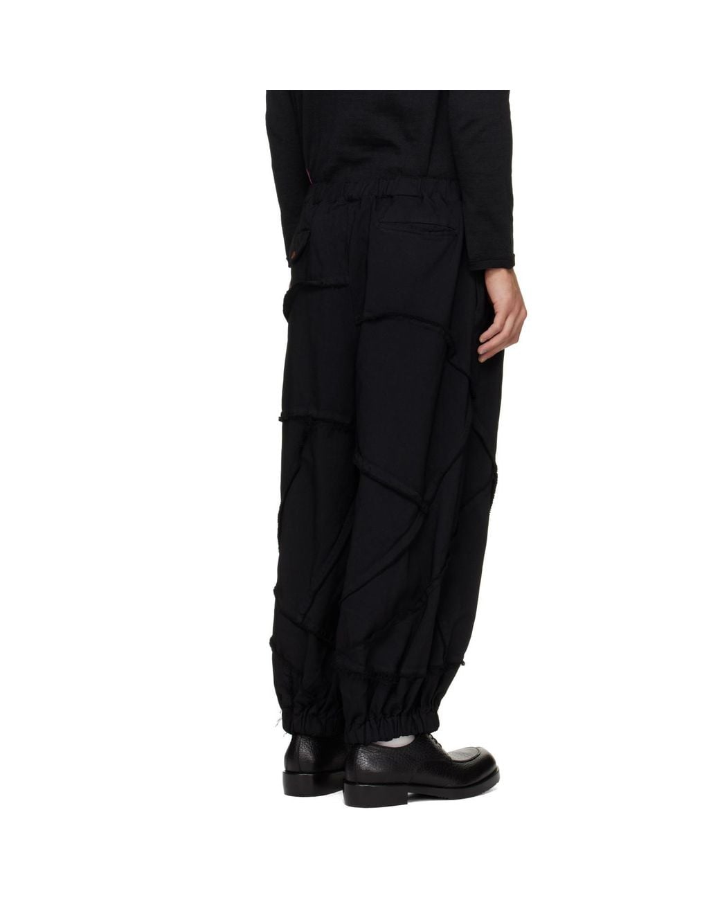 Comme des Garçons Blue Casual Pants With An Elastic Waistband for men