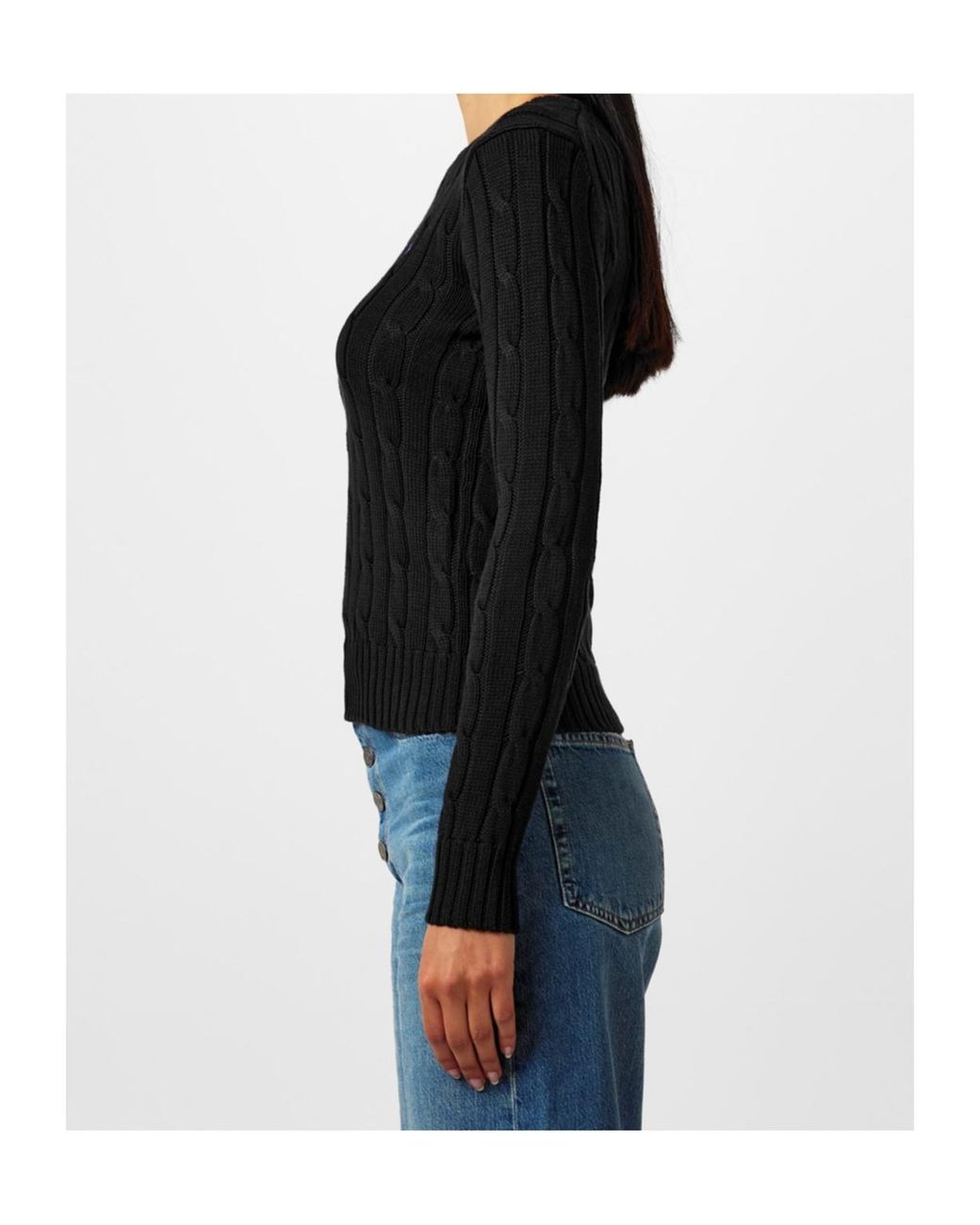 Polo Ralph Lauren Black Julianna Crewneck Sweater