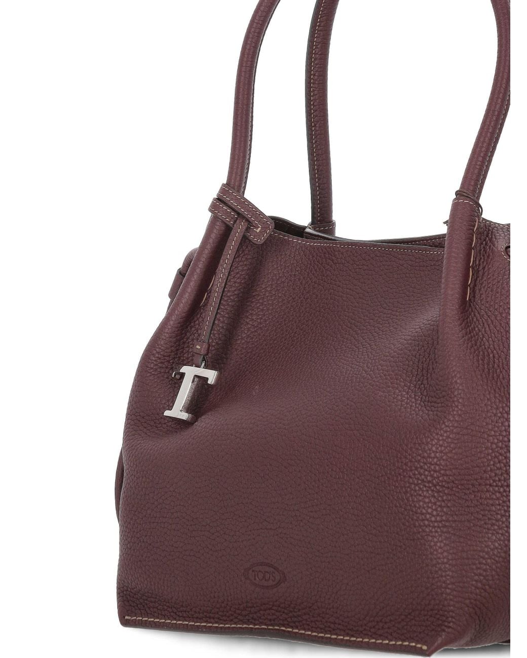 Tod's Purple Logo-Detailed Shoulder Bag