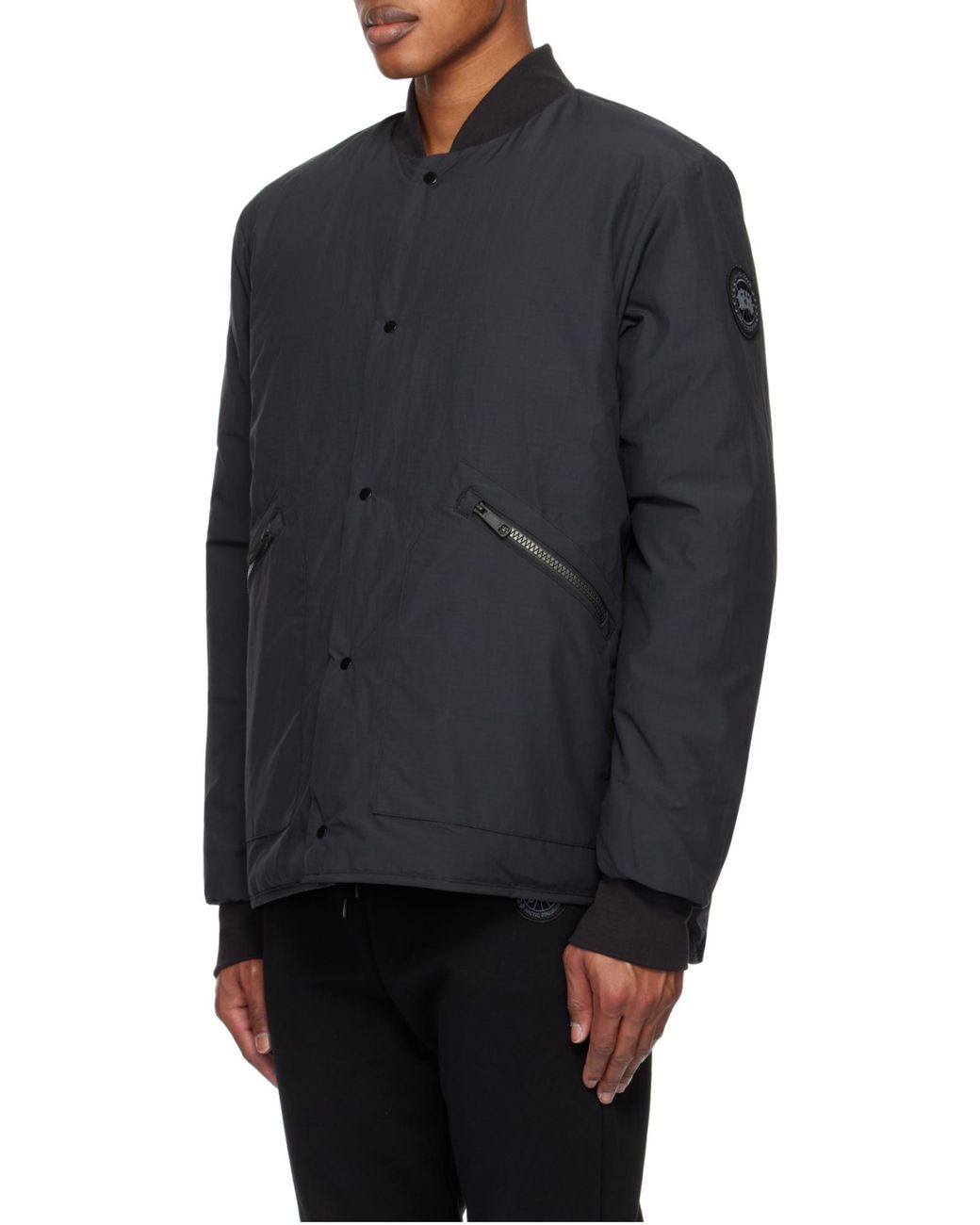 Canada Goose Black Boswell Bomber Jacket for men
