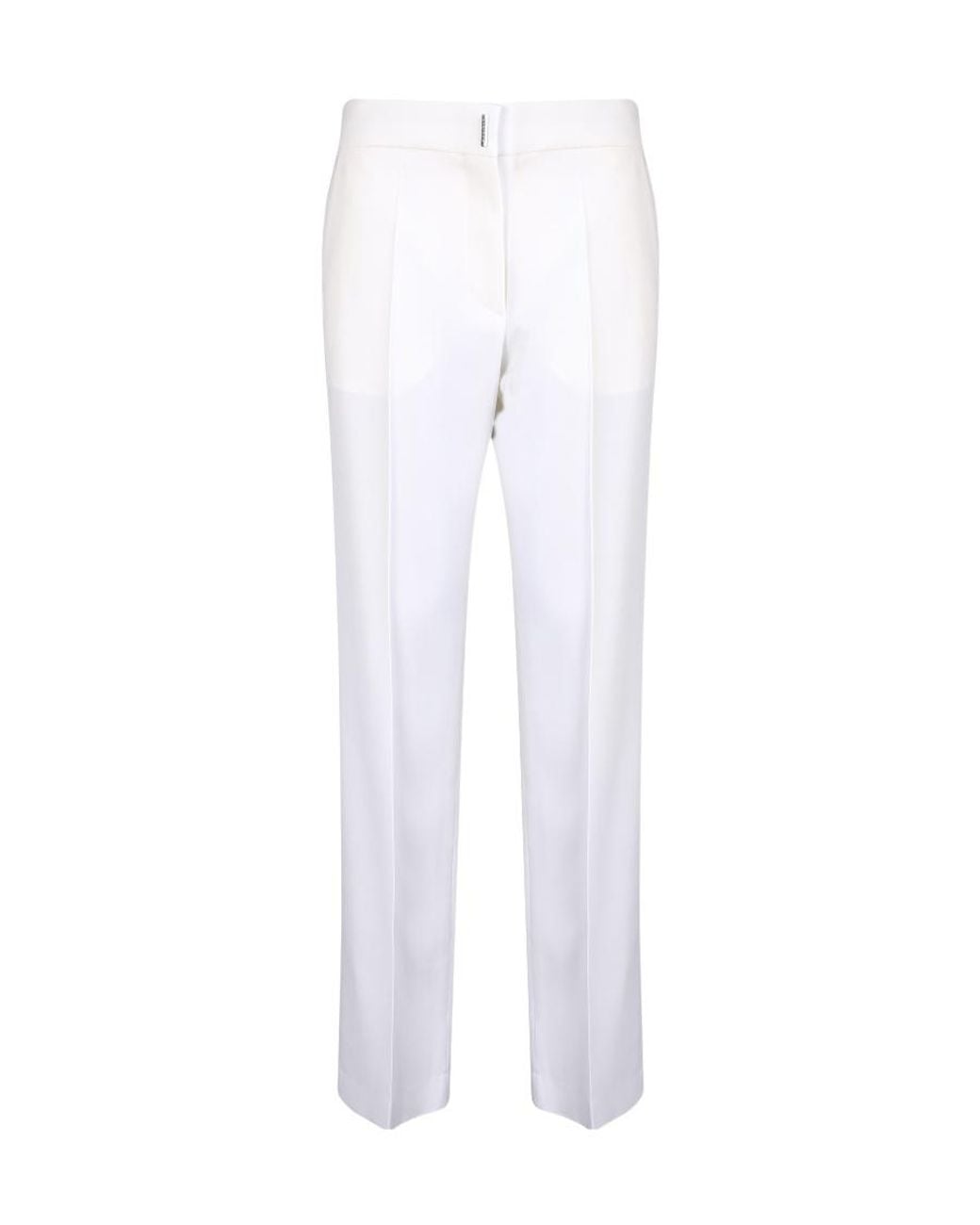 Givenchy White Straight-Leg Tailored Pants