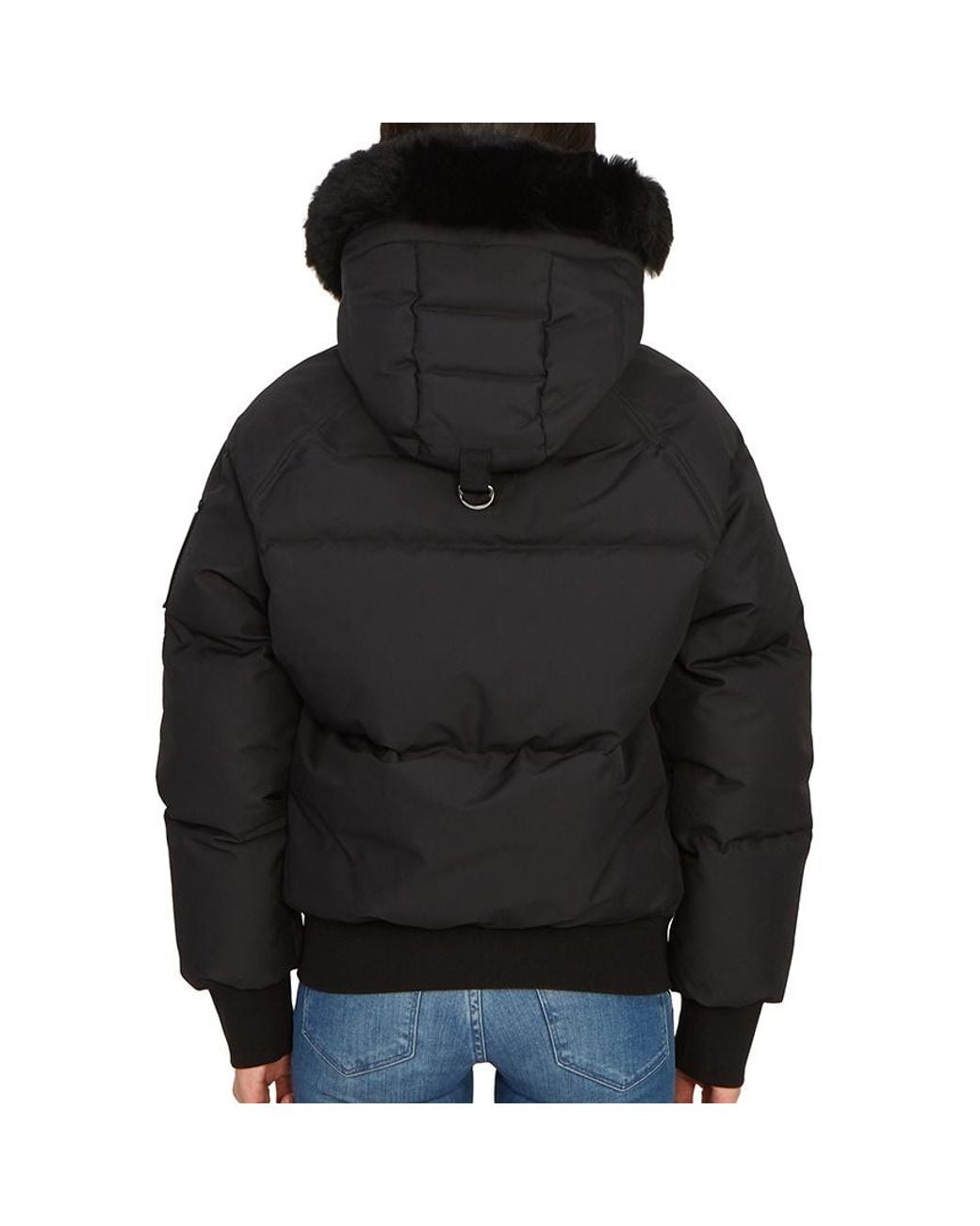 Moose Knuckles Black Long-Sleeved Hooded Cotton-Padded Suit