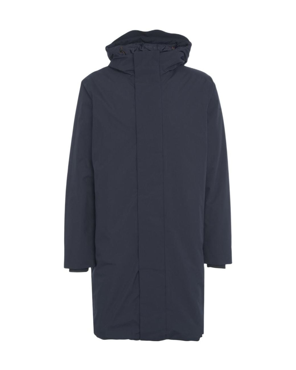 Save The Duck Blue Hooded Parker Coat for men