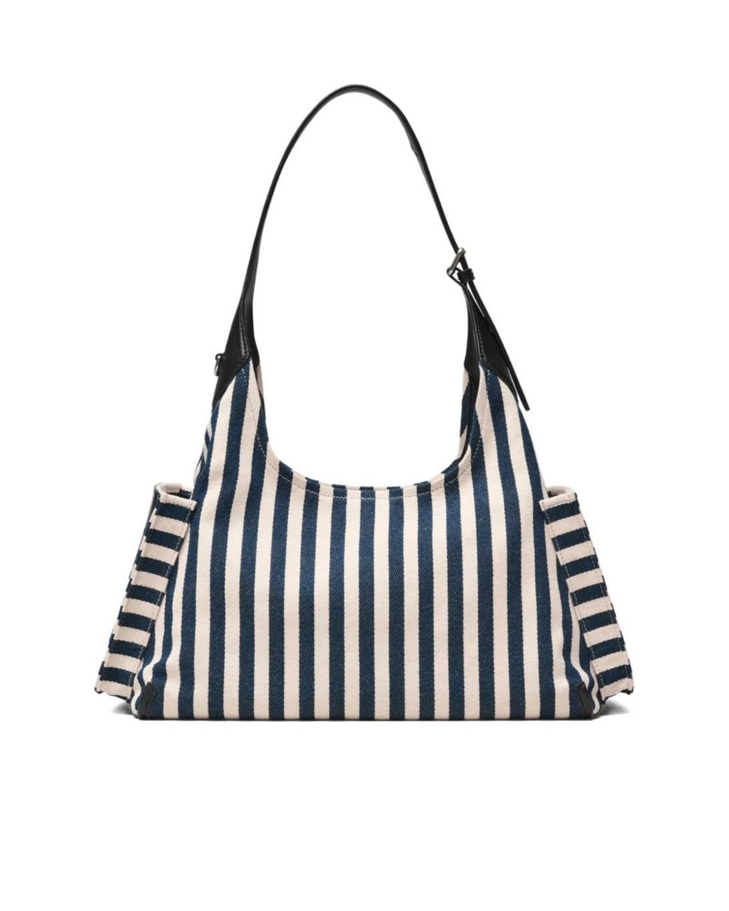 Marc Jacobs Black The Stripe Belted Sack Bag