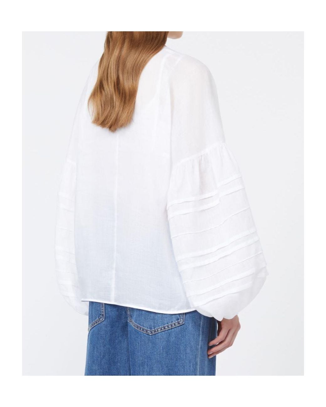 Max Mara White Long Sleeve Shirt Mstpaese