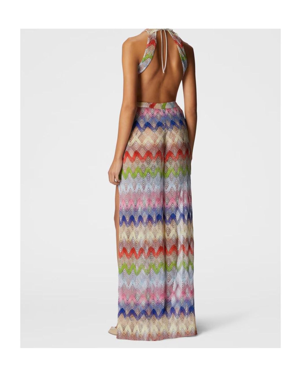Missoni White Chevron Knit Jumpsuit
