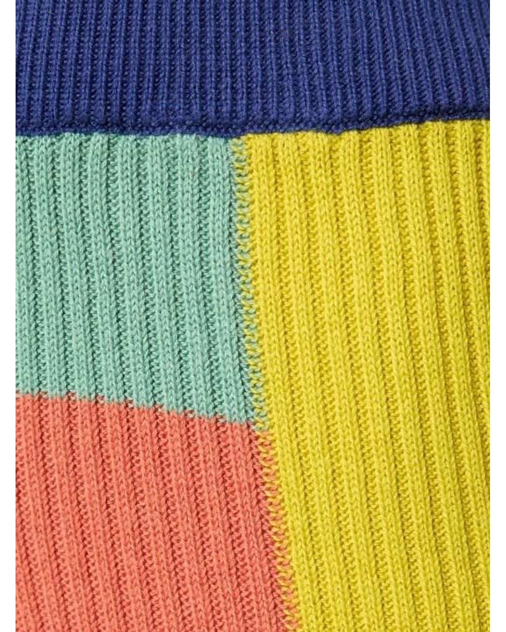 The Elder Statesman Multicolor Color Block Flared Cotton Pants