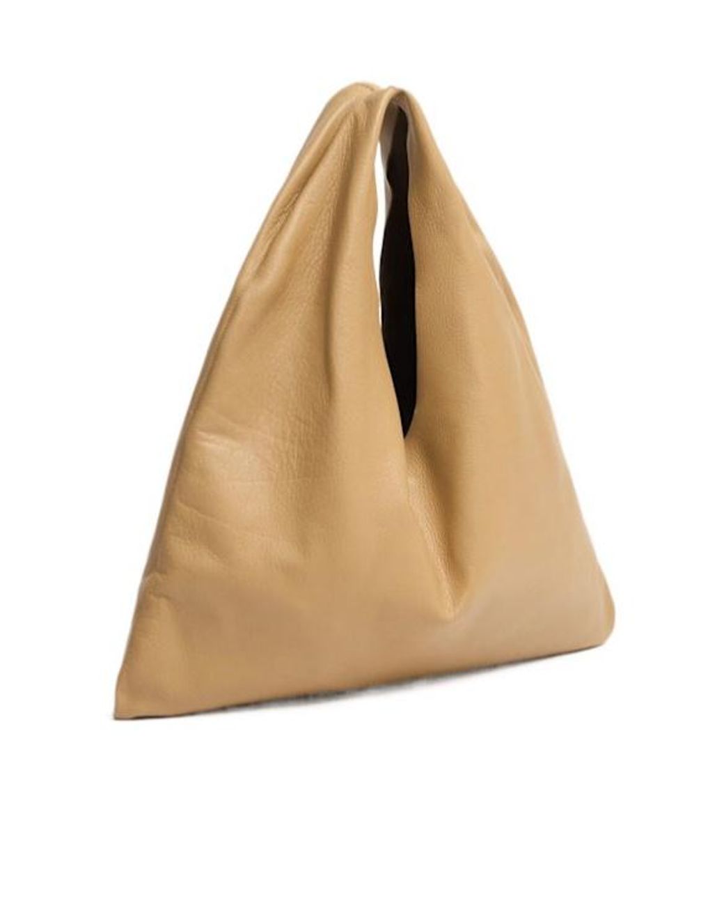 The Row Natural Small Bindle Silk Leather Top Handle Bag