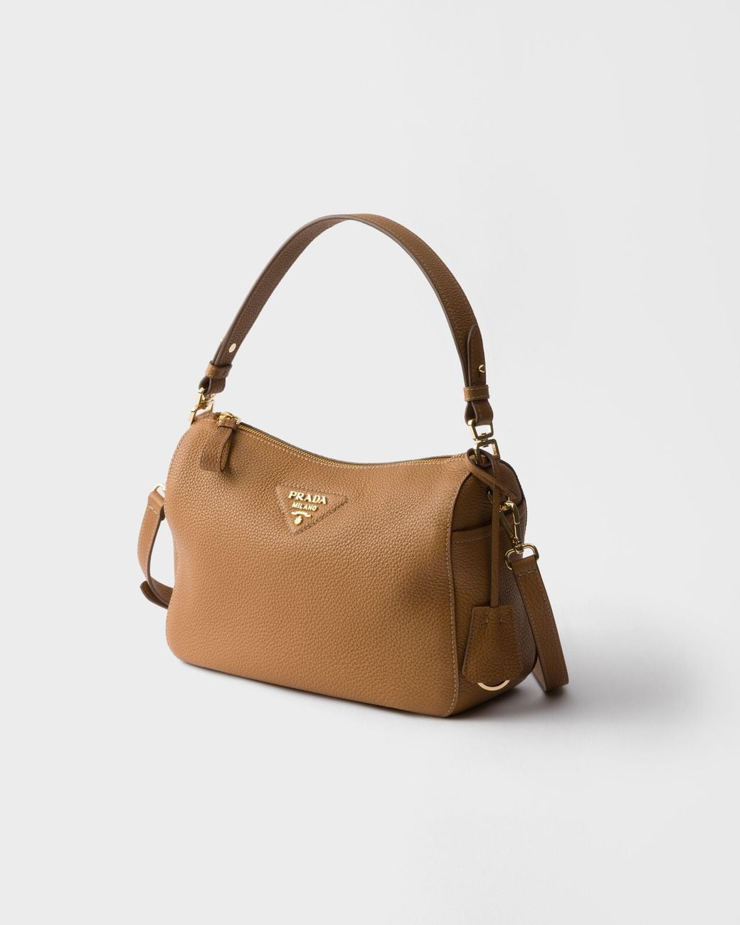 Prada Brown Medium Leather Shoulder Bag