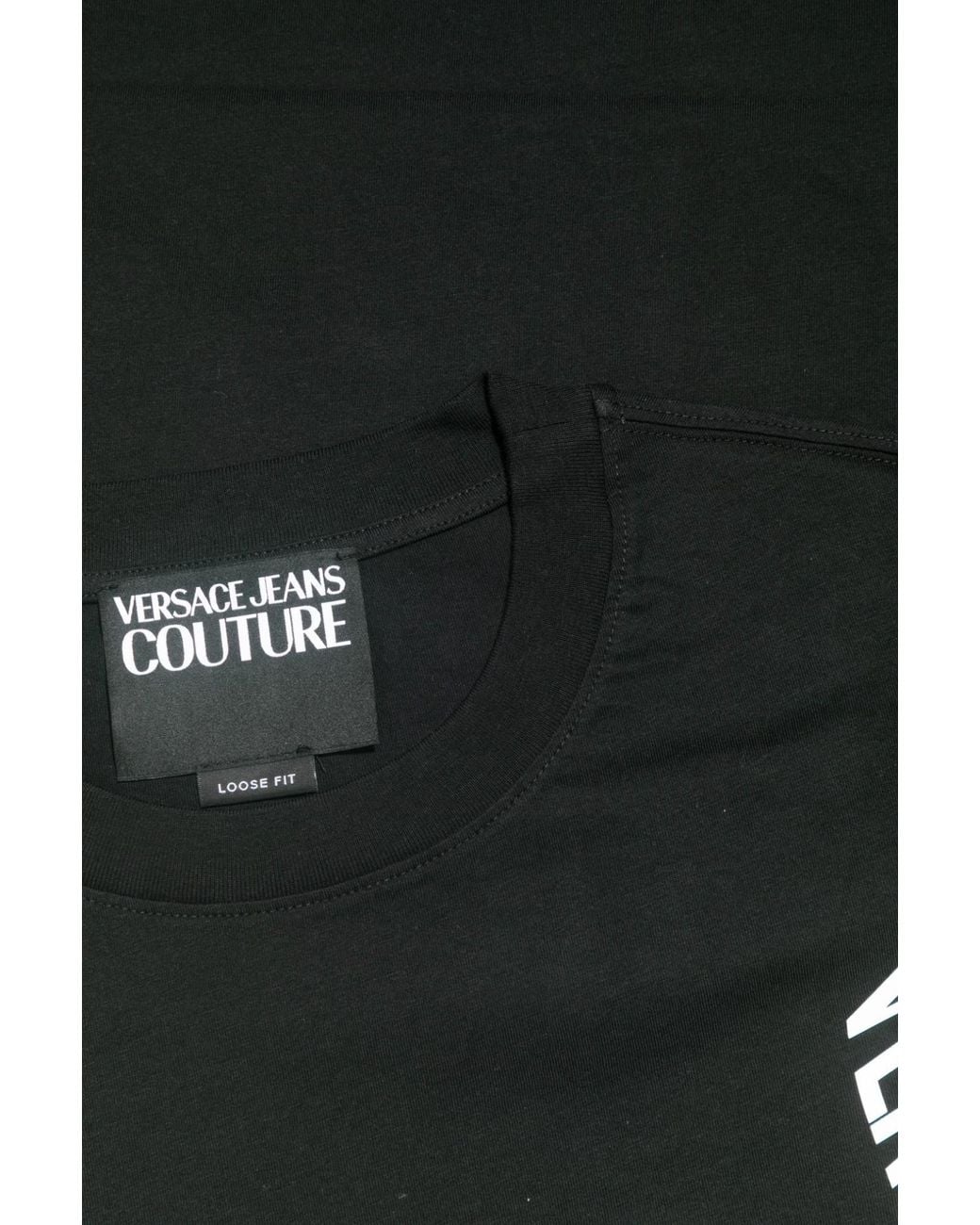 Versace Jeans Black Short-Sleeved T-Shirt for men