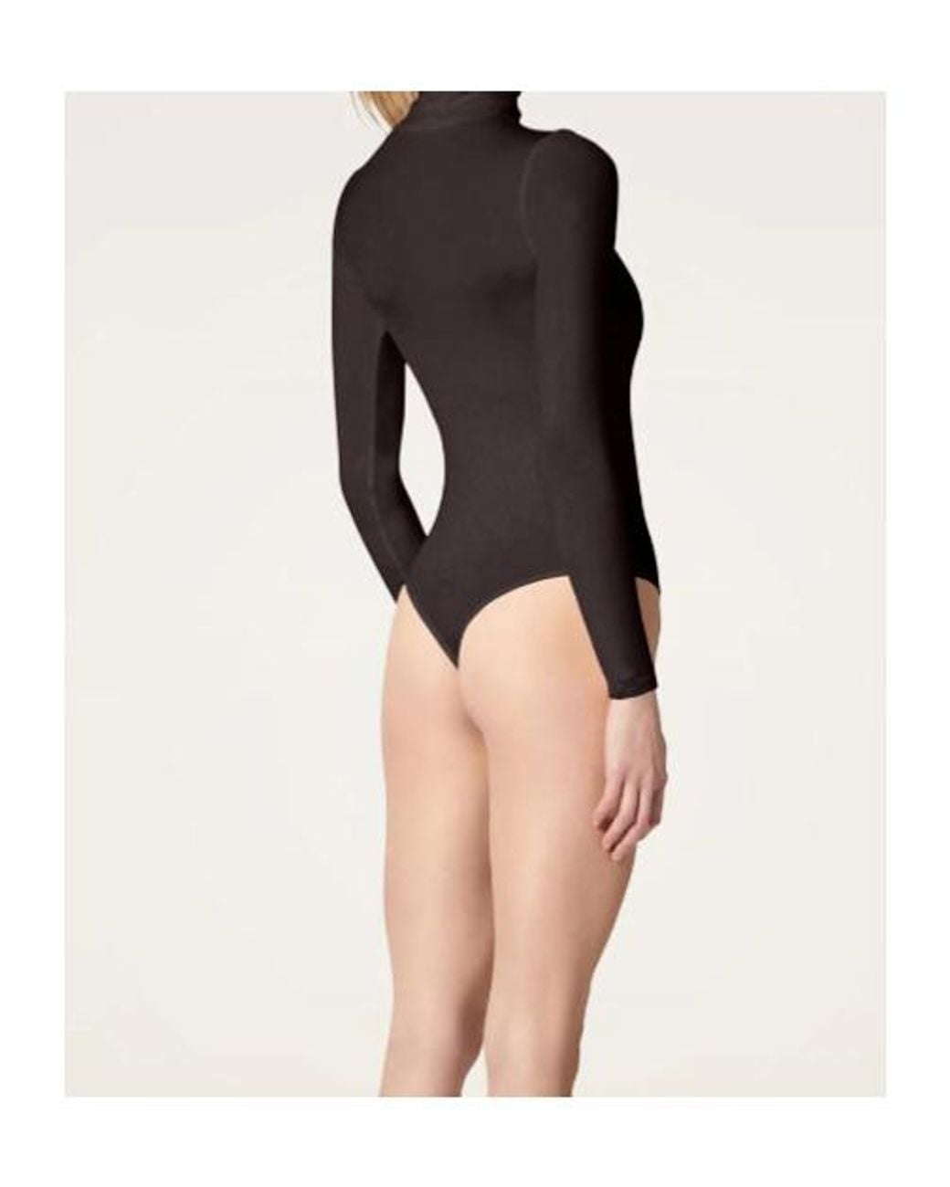 Wolford Black Colorado String Turtleneck Bodysuit